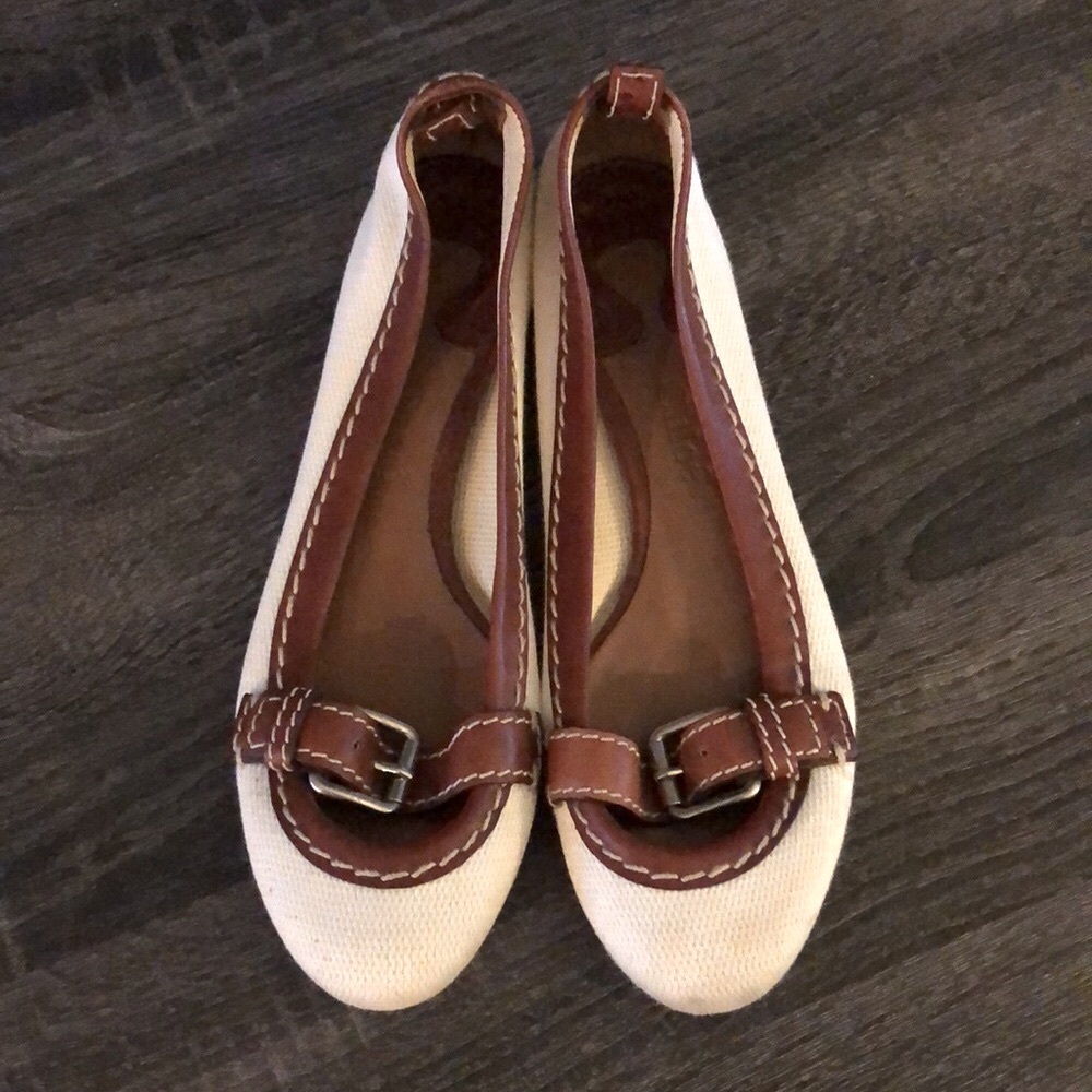 Chloe canvas split sole ballet flats - 7
